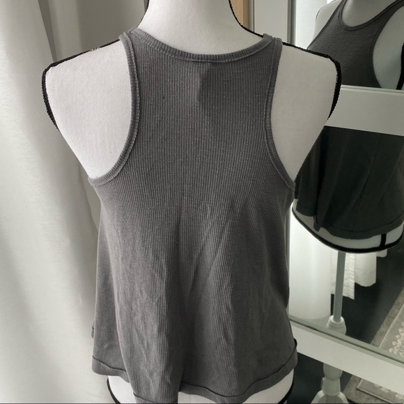 Free People Top Gray Tank Top - Picture 3 of 6